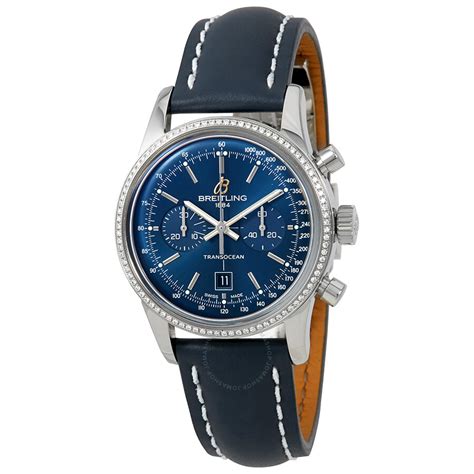 breitling transocean blau|Breitling Transocean chronograph men's watch.